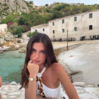 Premium 14k Gold Stainless Steel / White