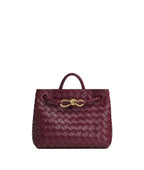 Adriana woven vegan leather tote bag by Lorecia