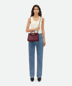 Adriana woven tote bag back view