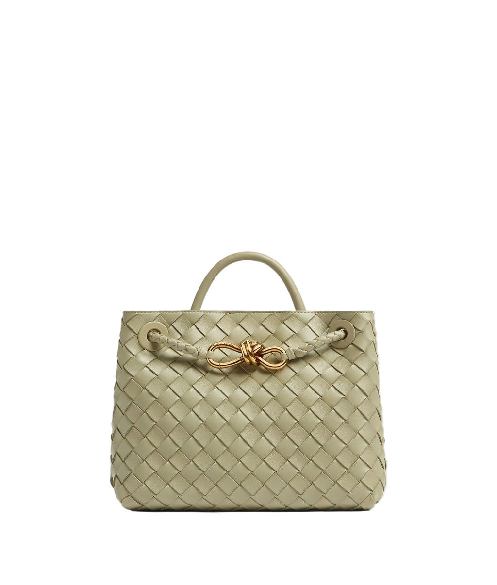 Adriana woven tote bag in a soft shade