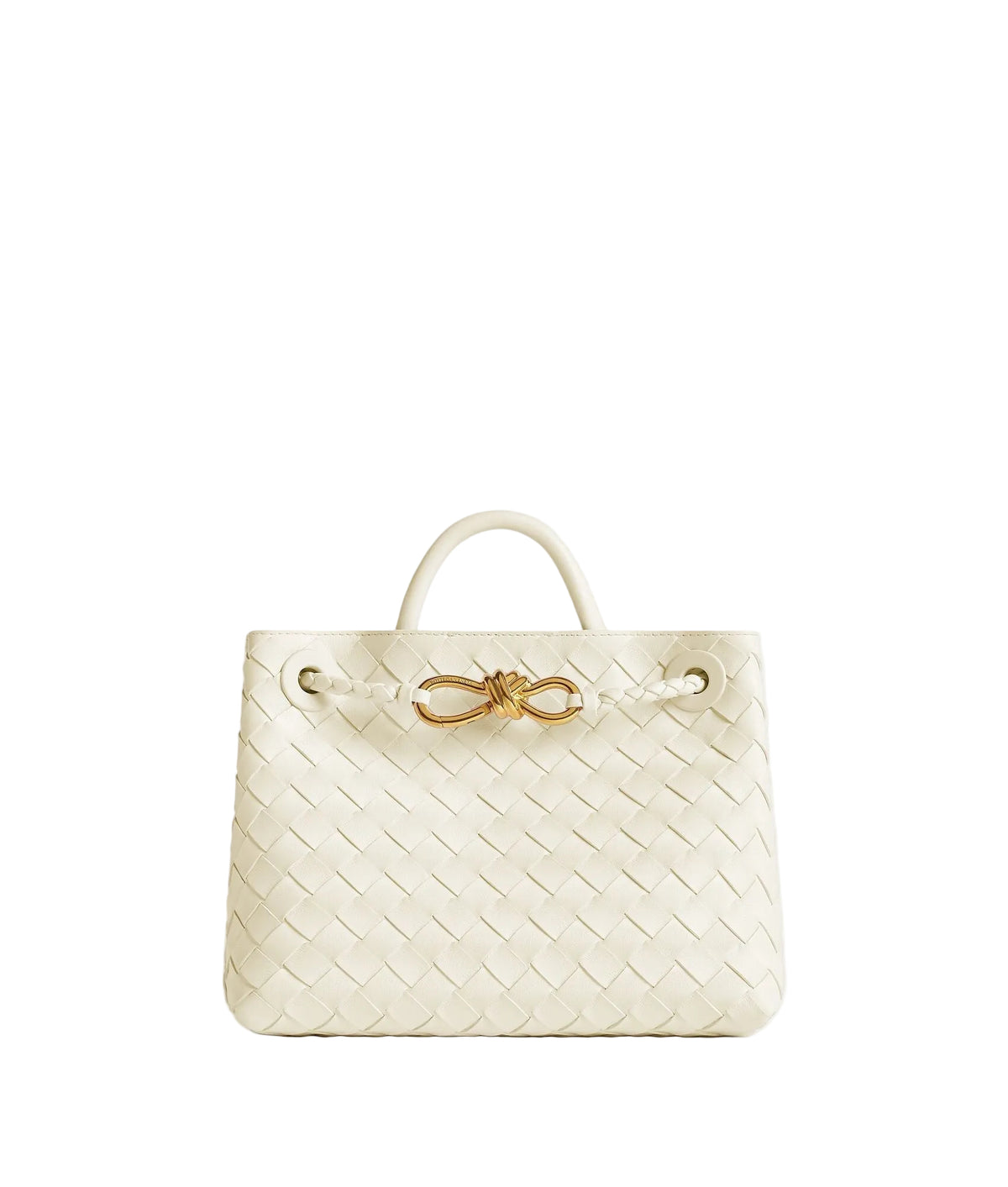 Adriana woven vegan leather tote in a deep tone