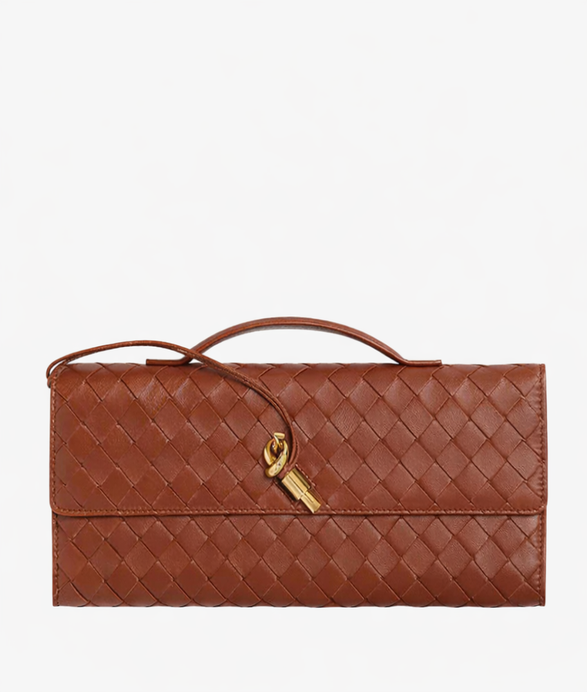 Colette Evening Clutch styled for an evening look, vegan leather