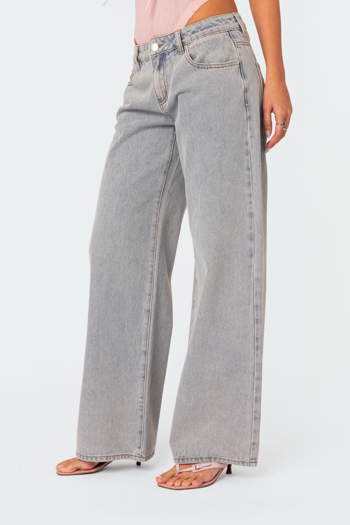 Violetta Bow Tie Jeans - Jeans oversize con fiocchi