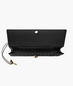 Colette Evening Clutch vegan leather bag, angled side view