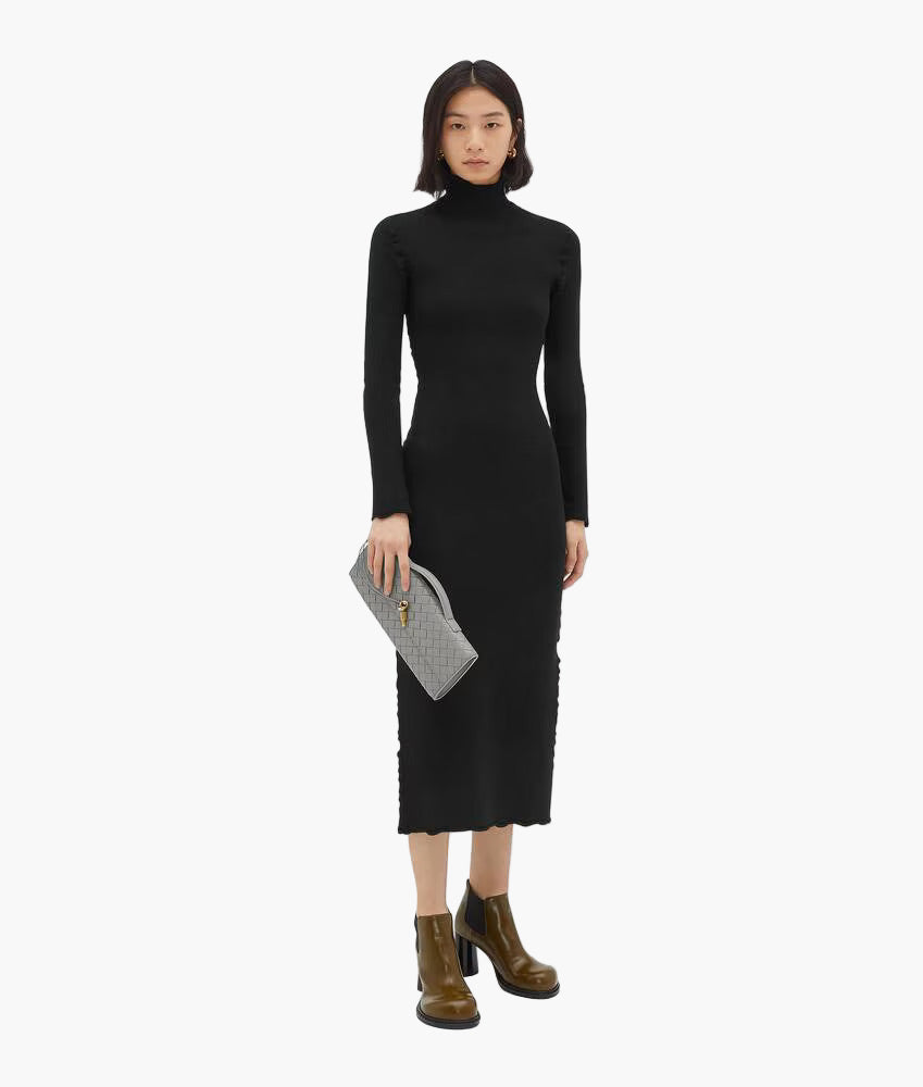 Colette Evening Clutch in a soft neutral vegan leather shade