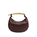 Noémie woven vegan leather handbag with gold-tone stainless steel hardware and spacious interior