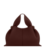 Aurelia vegan leather top handle bag in Barolo, Midi size, front view