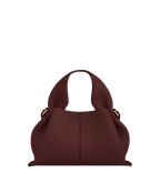 Aurelia vegan leather top handle bag in Barolo, Mini size, front view