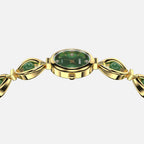 Premium 14k Gold Stainless Steel / Green