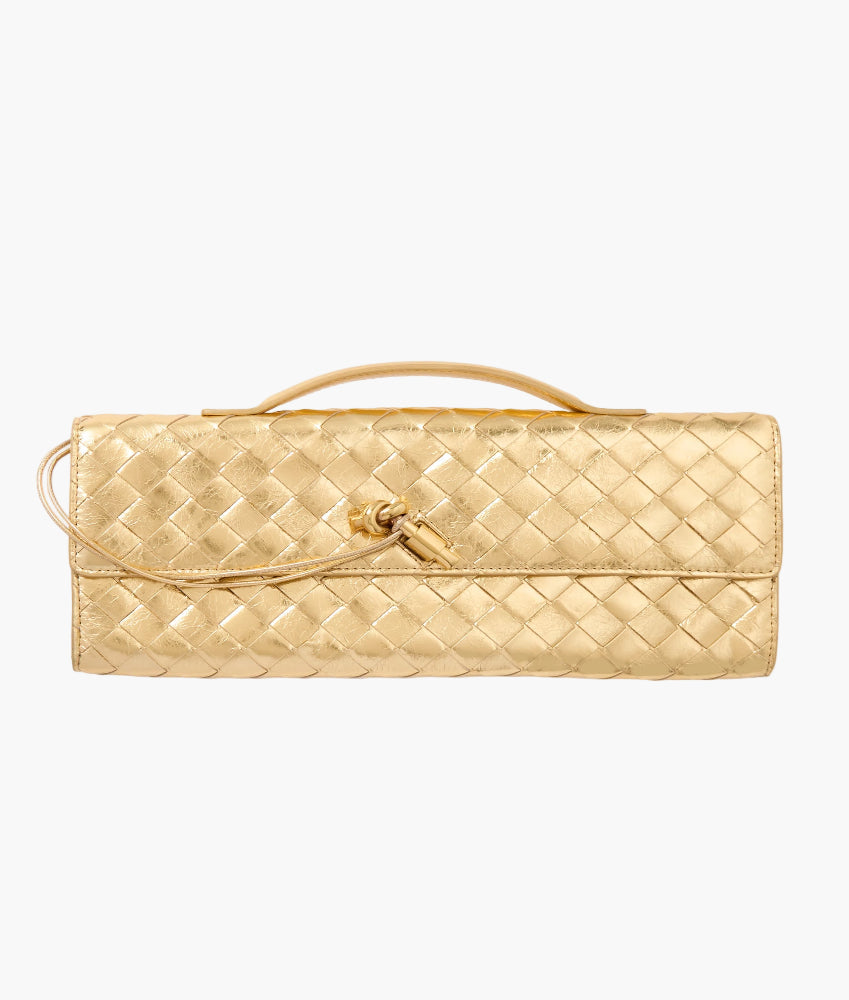 Lorecia vegan leather evening clutch, lifestyle view